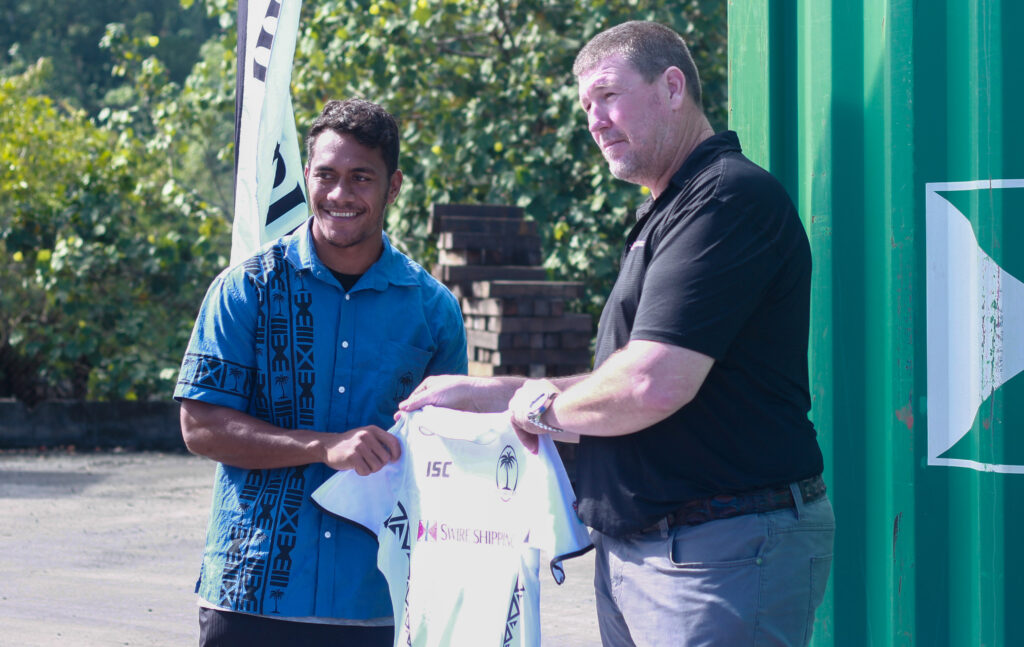 Swire Shipping Fiji Warriors Jersey Presentation