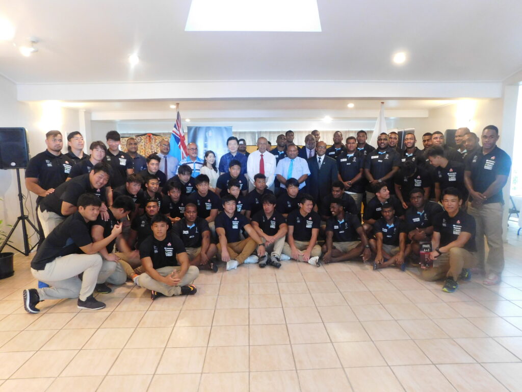Reception to promote Rugby World Cup and Olympics.