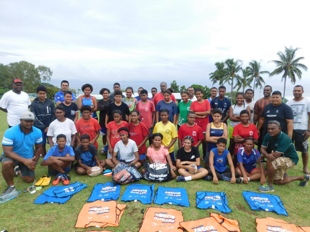 Young girls inspired by Fijiana 7s