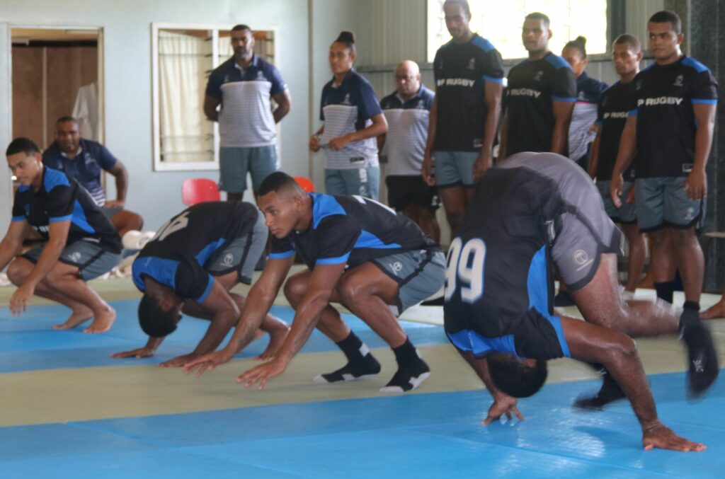 Judo class for Academy players