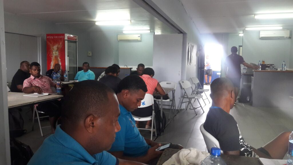 25 coaches undergoing World Rugby Level 2 Sevens course