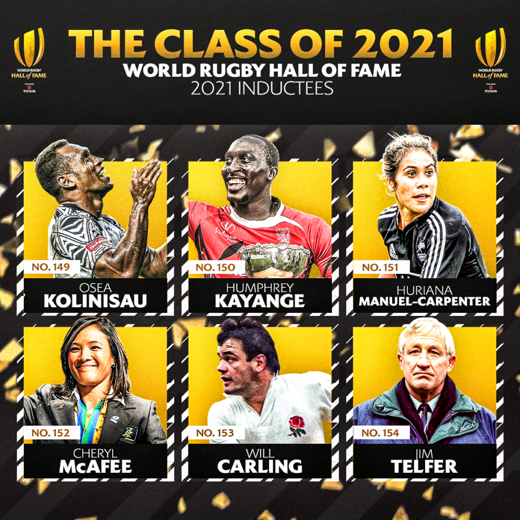 Six legends to be inducted into World Rugby Hall of Fame