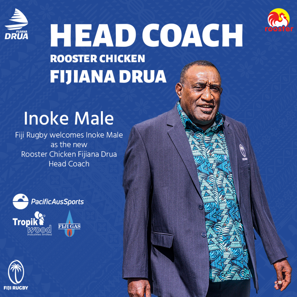 Male confirmed Rooster Chicken Fijiana Drua Head Coach