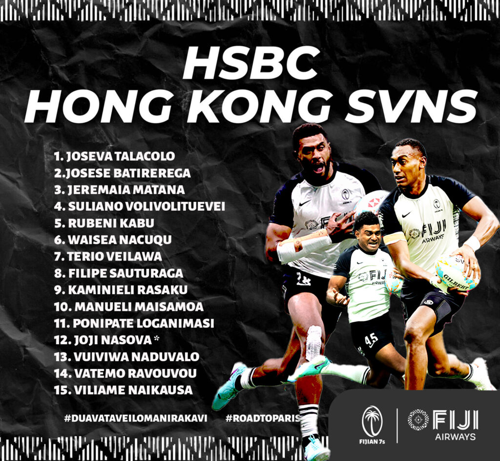 Fiji Airways Fijian 7s team named for Hong Kong
