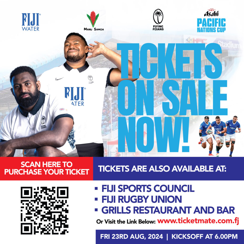 Tickets on Sale Now for the Test Match: FIJI Water Flying Fijians vs Manu Samoa!