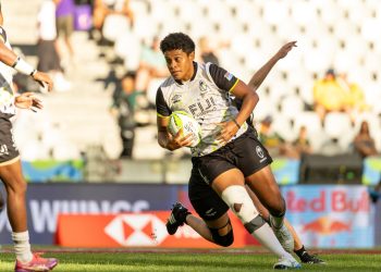 CAPE TOWN, ZAF - December 6: New Zealand versus Fiji in a women's Pool A match at the 2025 HSBC SVNS Cape Town at DHL Stadium on December 6, 2025 in Cape Town, South Africa. (Photo by Alex Ho / World Rugby)